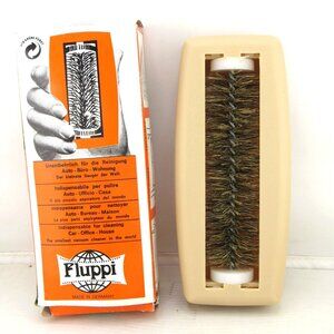 Vintage Fluppi Handheld Vacuum Brush Sweeper Lint Brush German Made Original Box